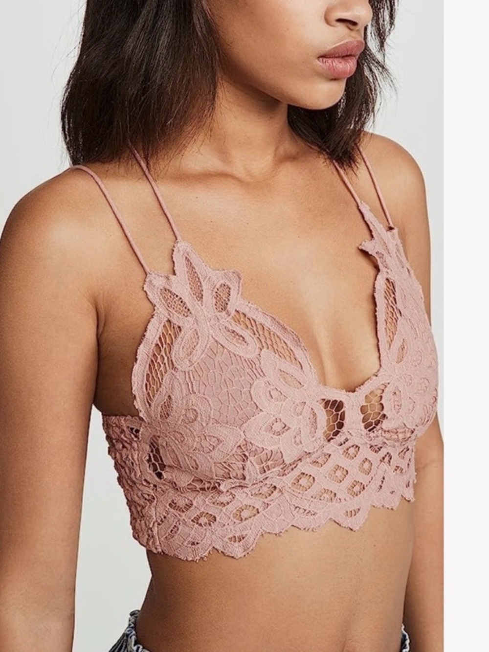 NWOT Free People Adella Longline Bralette